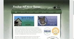Desktop Screenshot of freedomhillhorserescue.com